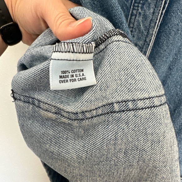 SUNDANCE Vintage Painted Longline Denim Jacket - Picture 5 of 9